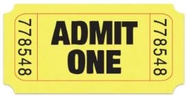 Admit One Single Roll Tickets - 2,000 Tickets per Roll main image